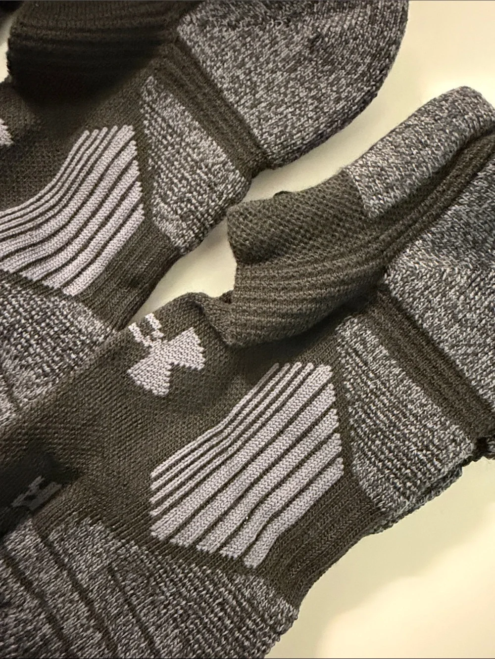 Under Armour Men’s Low-Cut Athletic Socks in Charcoal and Black